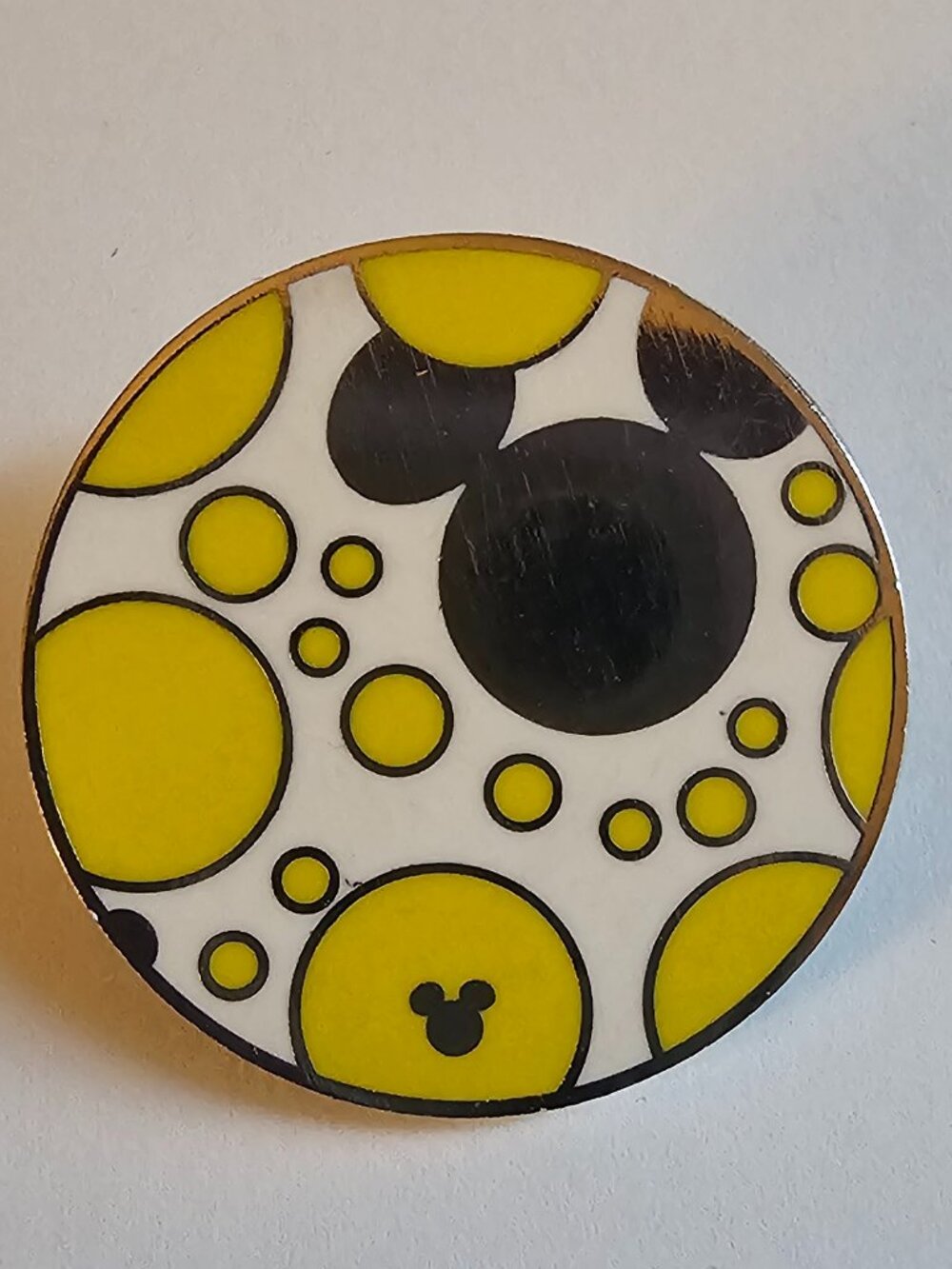 DISNEY Pin Trading ~ Colorful Mickey Icons Yellow 4/5 ~ HM ~ 2010 ~ P27